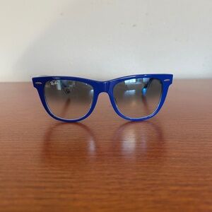 Ray-Ban Wayfarer RB214OF 54-18 Blue on Vichy Blue/White Unisex